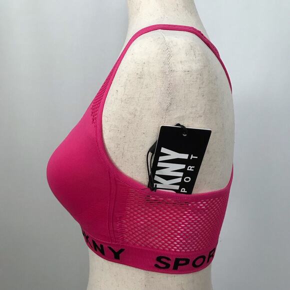 DKNY NWT Pink Racerback Sports Bra Women Various - Picture 4 of 7